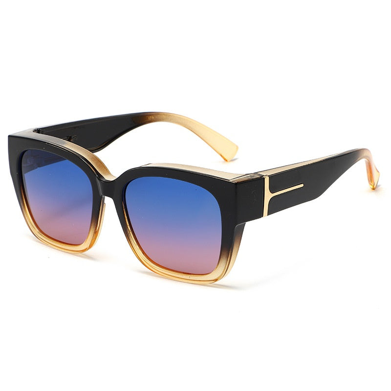 🕶️ Polarized Fit Over Sunglasses for Women – UV400 Protection Floral Frame Wear Over Prescription Glasses