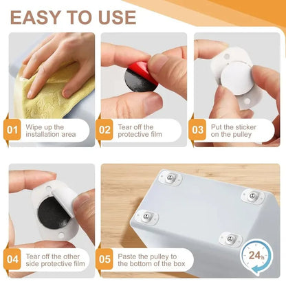 Self Adhesive Mini Caster Wheels