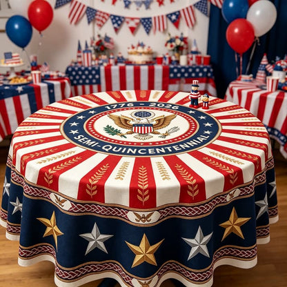 🎉USA 250th Semi-Quincentennial Commemorative Tablecloth