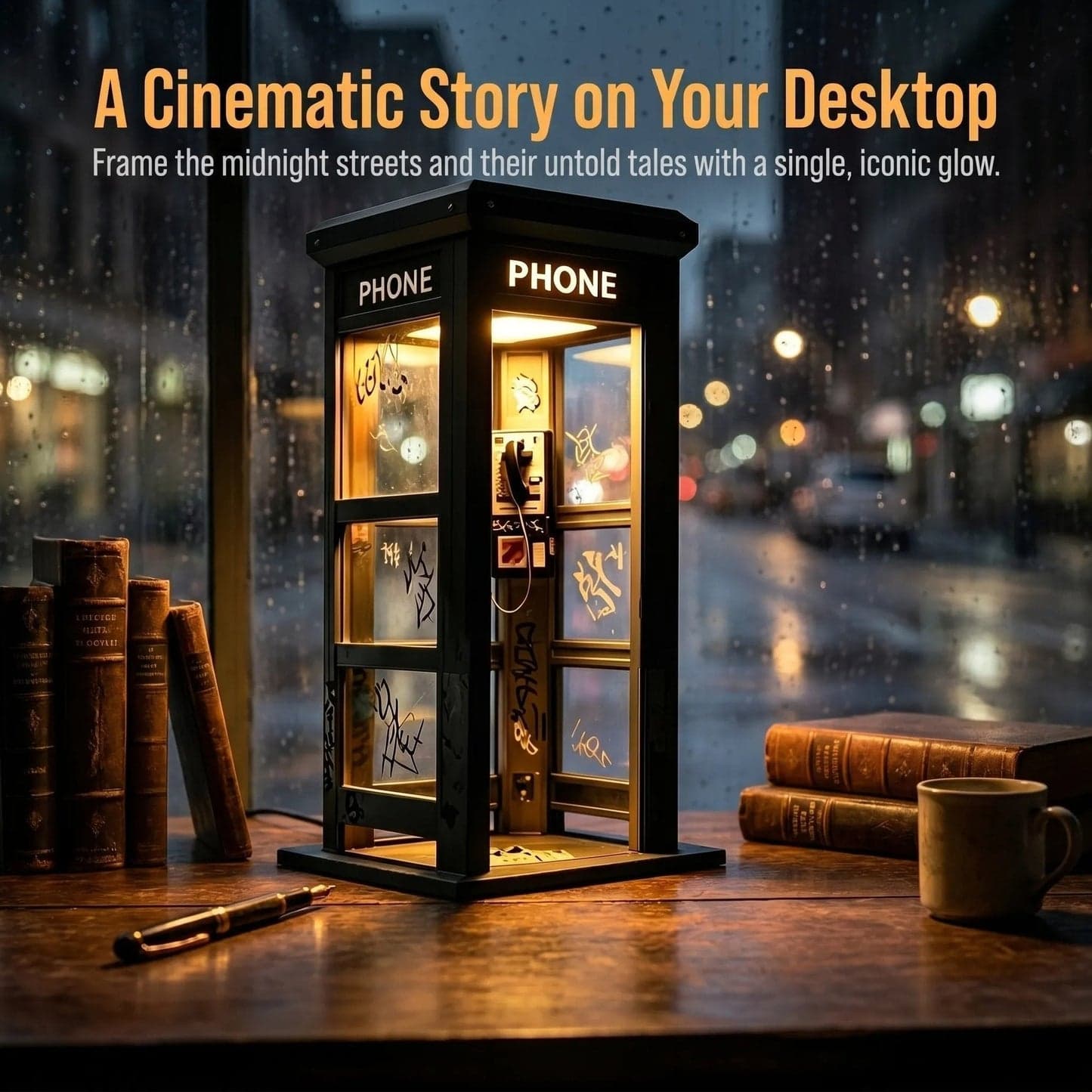 📞49% OFF ✨Vintage Phone Booth Ambient Lamp