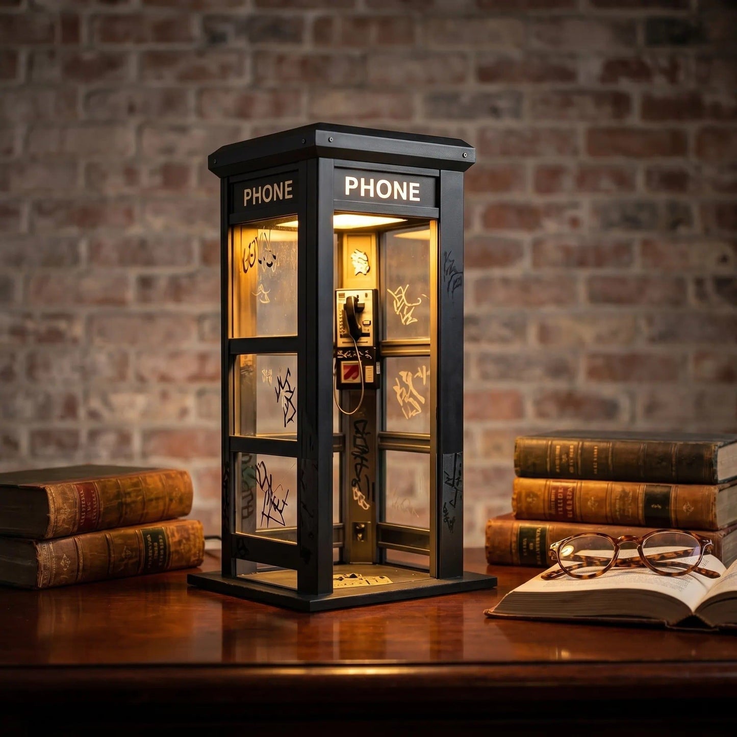 📞49% OFF ✨Vintage Phone Booth Ambient Lamp