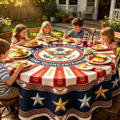 🎉USA 250th Semi-Quincentennial Commemorative Tablecloth