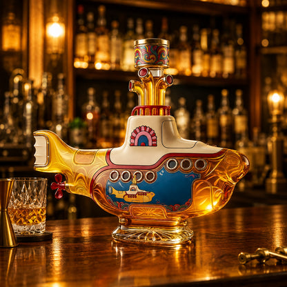 Psychedelic Submarine Whiskey Bottle
