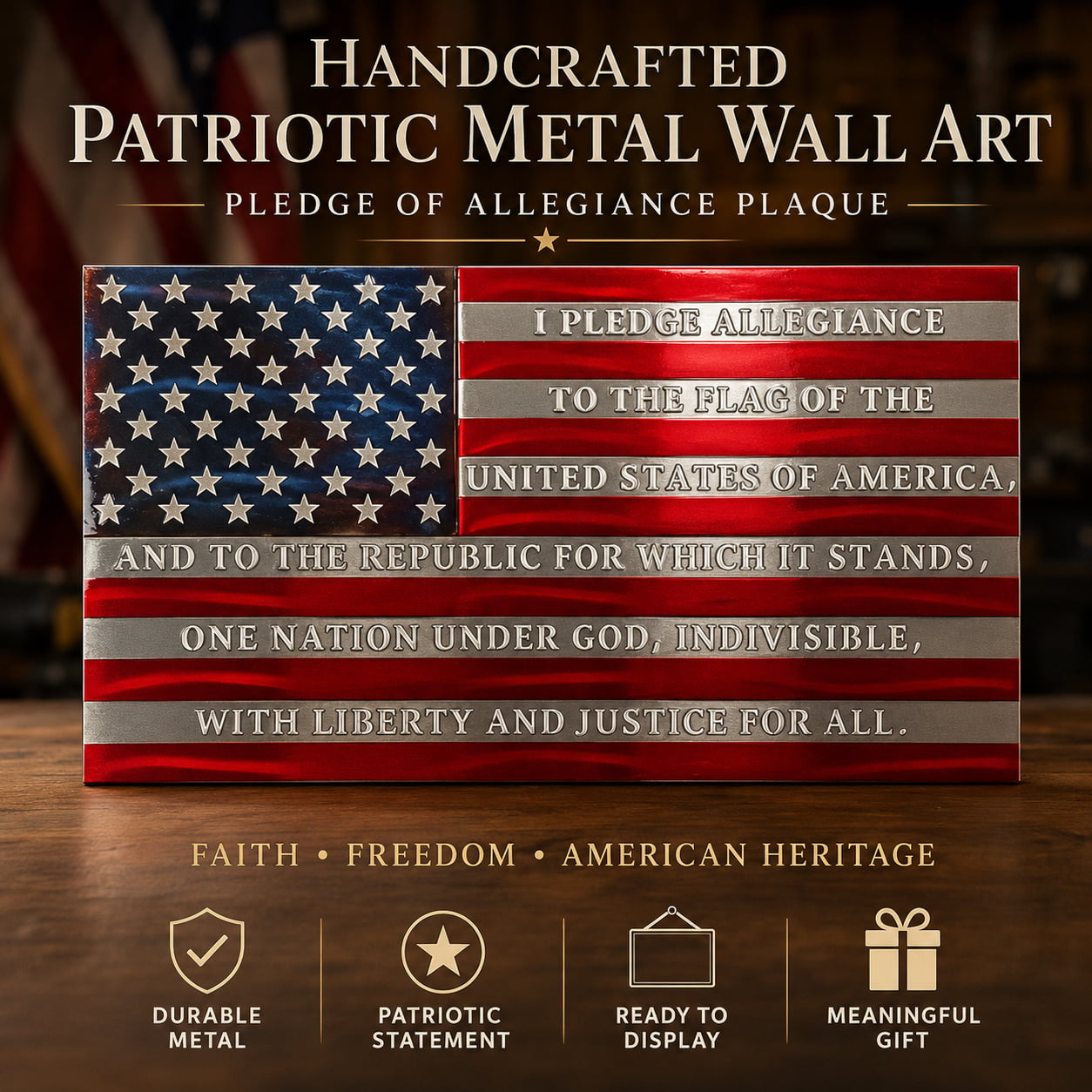 🔥Hot Sale 49% Off - Land of the Free Patriotic Wall Art Collection