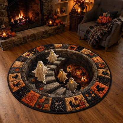 3D Vortex Halloween Rug