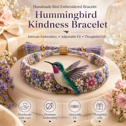 🔥Last Day 50% OFF 💙Handmade Bird Embroidered Bracelet Collection