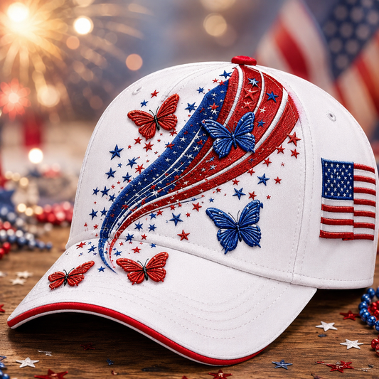 1776–2026 250th Anniversary Embroidered Cap❤🤍💙