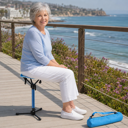Portable Folding Tripod Stool – Lightweight Seat for Travel, Gardening & Outdoor Breaks