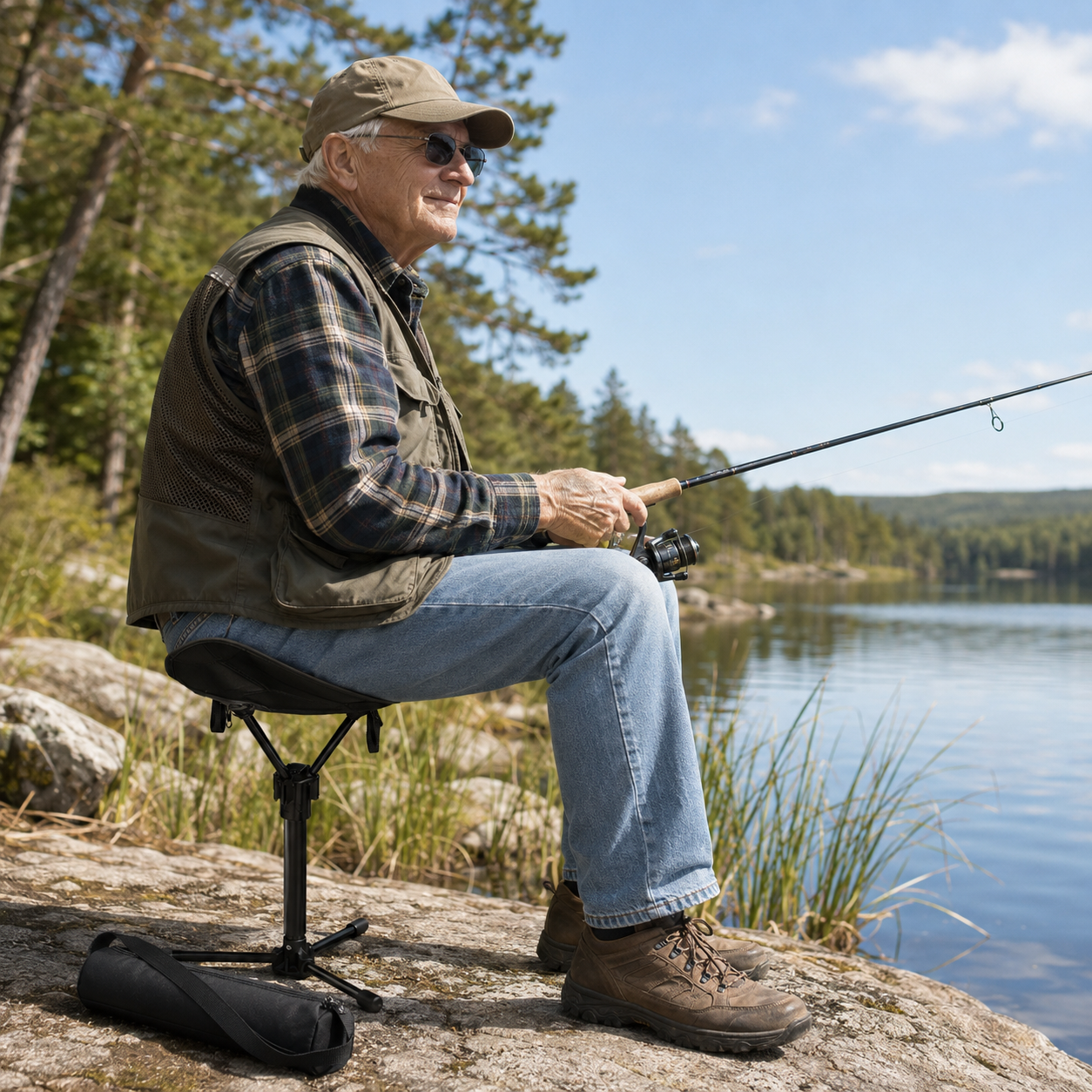 Portable Folding Tripod Stool – Lightweight Seat for Travel, Gardening & Outdoor Breaks