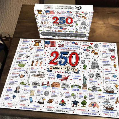 🧩 Patriotic America Jigsaw Puzzle 1000 Pieces 🎁