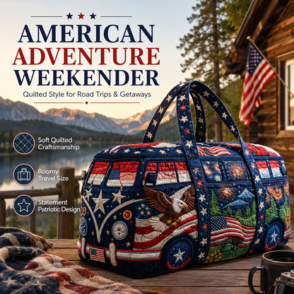 🔥LAST DAY 50% OFF - 🇺🇸✨🇺🇸 American 250th Anniversary Quilted Travel Duffle Bag