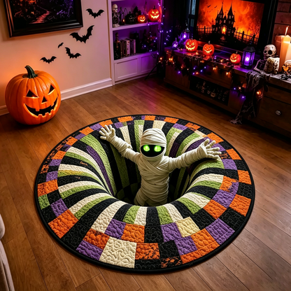 3D Vortex Halloween Rug