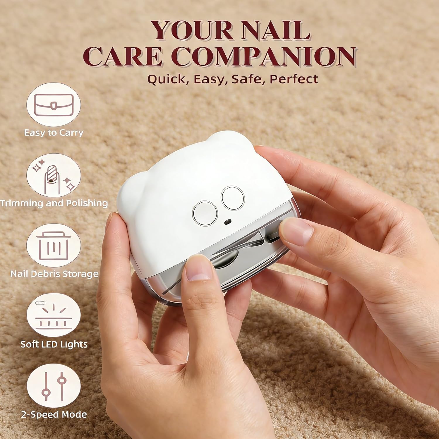 Electric Nail Clippers for Thick, Hard Toenails