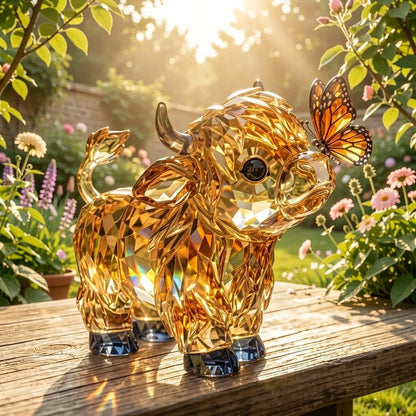 🐮 Crystal Highland Cow Sculpture