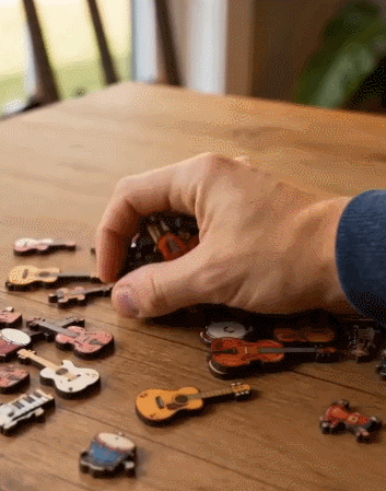 🔥🎶Musical Note Instrument Jigsaw Puzzle Ornament