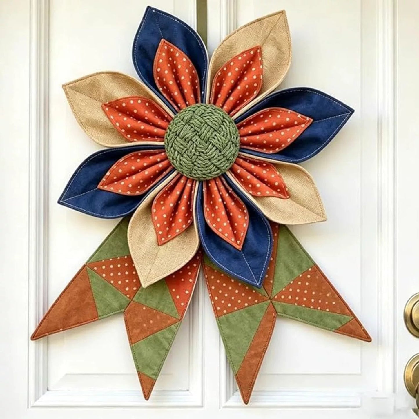American 250th Anniversary Patriotic Flower Wreath