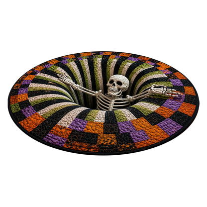 3D Vortex Halloween Rug