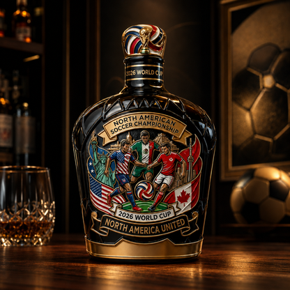 2026 North American Soccer Championship Host Cities Whiskey Bottle⚽