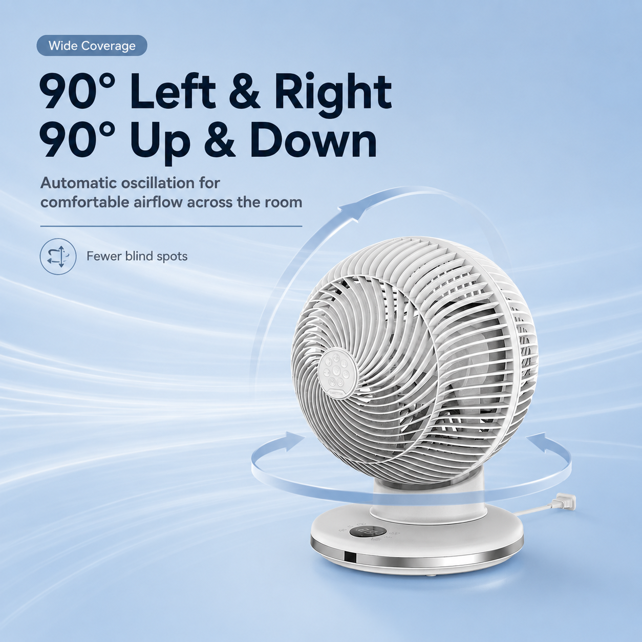 Quiet Air Circulation Fan for Better Room Comfort 🌬️