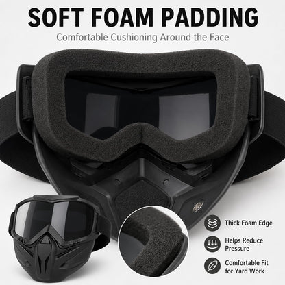 2026 Upgraded Detachable Full Face Anti-Fog Grass Cutting Goggles