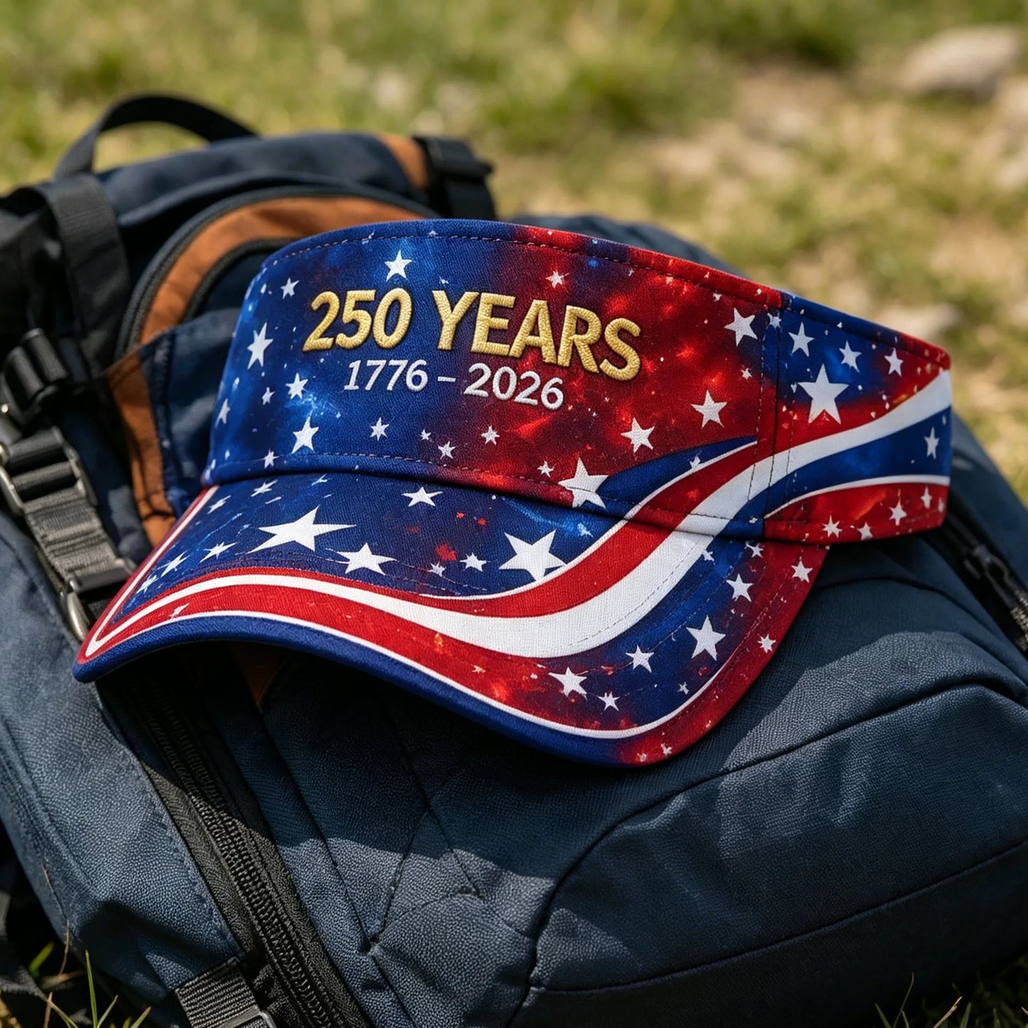 US 250th Anniversary Art Print Casual Tennis Cap