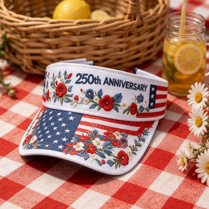US 250th Anniversary Art Print Casual Tennis Cap