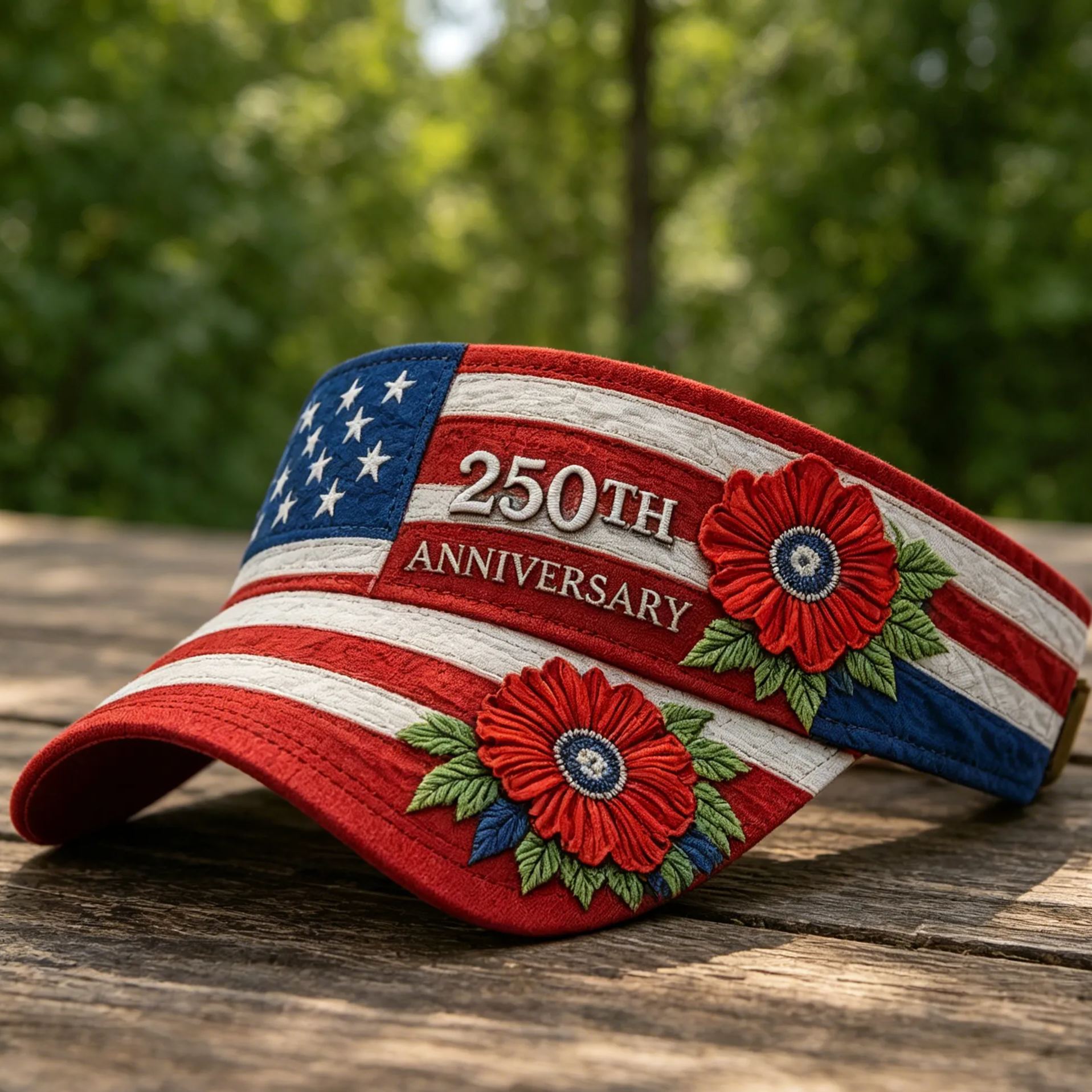 US 250th Anniversary Art Print Casual Tennis Cap
