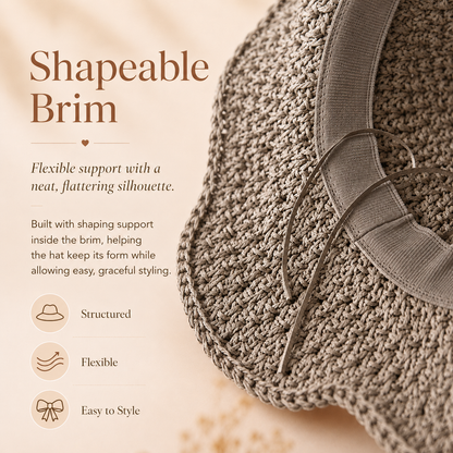 🔥✨Handmade Retro Bow Straw Hat | Foldable Ultra Breathable Summer Essential