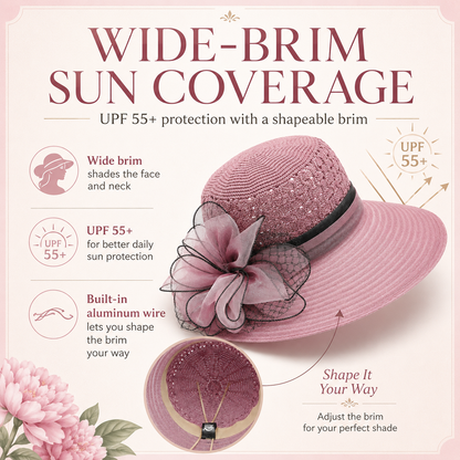 Women’s Summer Wide-Brim Sun Hat 👒