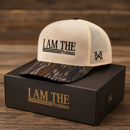 I Am The Problem Trucker Hat – Funny Mesh Snapback Cap for Men & Women