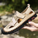 Men's Outdoor Wading Beach Shoes Mesh Non-slip Hole Sandals