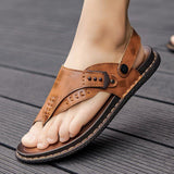 Men's Comfy Soft Clip Toe Casual Two Ways Thong Sandals