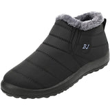 Men's Winter Waterproof Warm Fur Slip On Ankle Boots