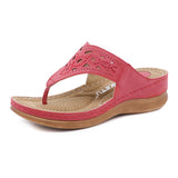 Women's Comfortable Flip Flops Wedge Heel Daily Slippers