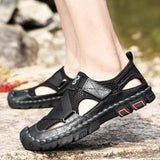 Men's Outdoor Wading Beach Shoes Mesh Non-slip Hole Sandals