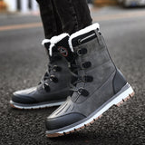 Men's Winter Casual Vintage Waterproof High-Top Warm Snow Boots