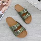 Women's Flip Flop Buckle Slip-On Summer Casual Slippers