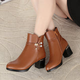 Women Slope with Thick Warm Ankle Boots