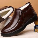 Men's Winter Comfy Warm Casual Leather Ankle Boots