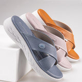 Women Comfortable Summer Open Toe Thick Sole Slippers