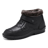 Men's Winter Outdoor Waterproof Wear Resistant Slip-on  Snow Boots