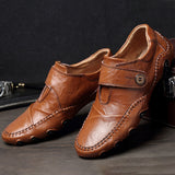 Men's Loafers & Slip-Ons Comfort Shoes Casual Daily Outdoor Leather Non-slipping Walking Shoes