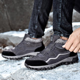 Men's Winter Casual Lace-up Hiking Warm Snow Shoes