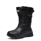 Men's Winter Waterproof High Top Camouflage Anti-Skid Snow Boots