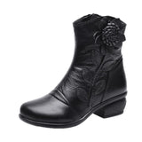 Women's Winter Retro Boots Handmade Ankle Boots