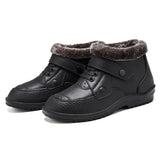 Men's Winter Outdoor Waterproof Wear Resistant Slip-on  Snow Boots