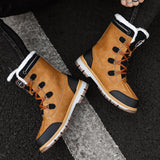 Men's Winter Casual Vintage Waterproof High-Top Warm Snow Boots