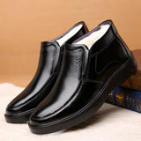 Men's Winter Comfy Warm Casual Leather Ankle Boots