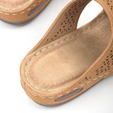 Women Summer Slip-On Platform Footbed Sandals