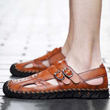 Men's Leather Soft Fashion Sandals